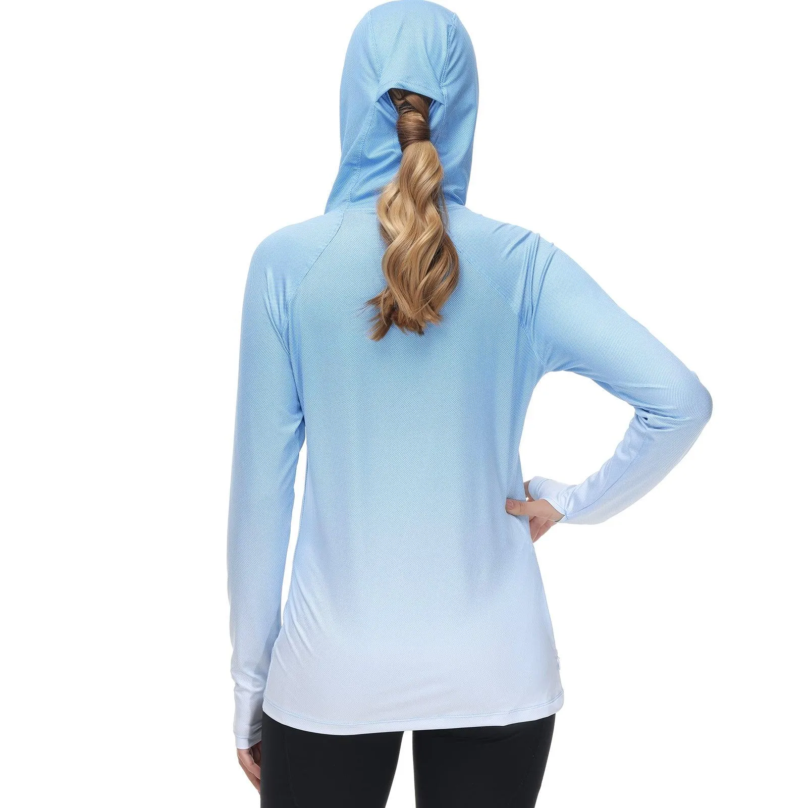 Women's UPF 50  Fishing Hoodies with Face Mask Thumb Holes FS23W